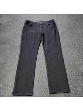 Levis 712 Slim Fit Jeans Womens 33 x32 Cotton Denim Black Casual y2K Elastane
